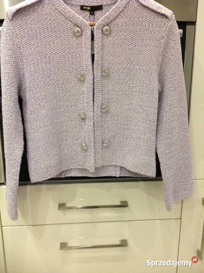 Kardigan Damski MAJE S z Blyszczącą Przędzą NOWY Rozmiar 36(S) Nowa Sól