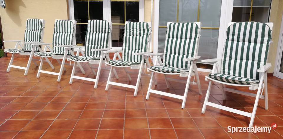 Leżak drewniany regulowane oparcie leżaki Garwolin