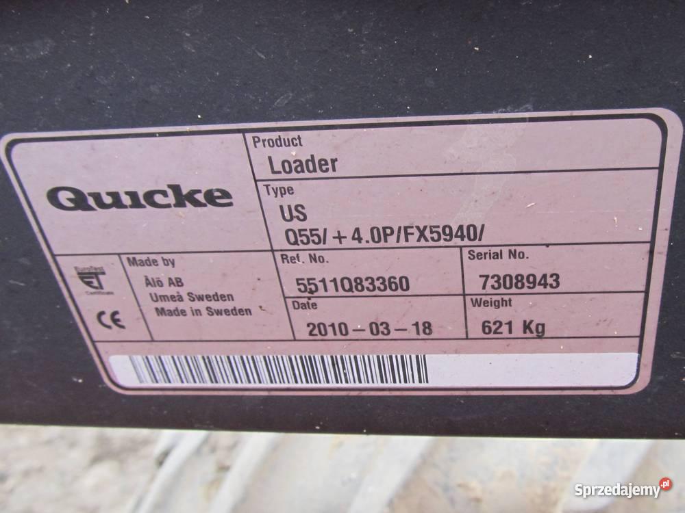 Ładowacz czołowy Quicke Q55 Loader Tur Rok produkcji 2010 Męczki