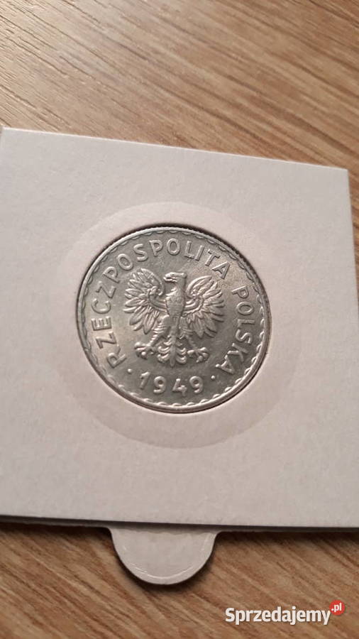 1 złoty 1949 r Aluminium 9 Mennicza Konin
