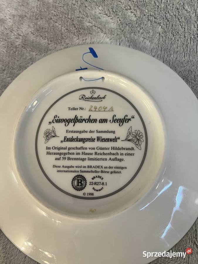 Zestaw dwóch talerzy dekoracyjnych Reichenbach Talerze i talerzyki Jasło sprzedam