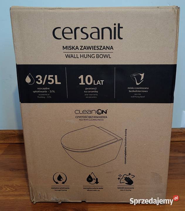 Cersanit Miska WC podwieszana Colour bez deski śląskie Jastrzębie-Zdrój