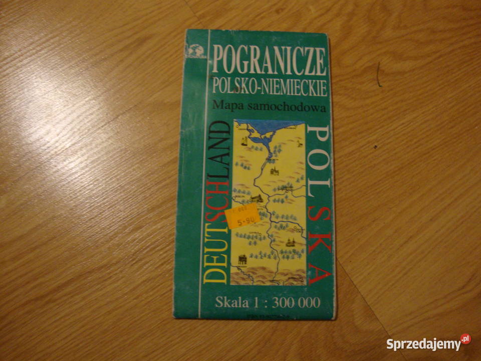 mapa polsko niemiecka samochodowa Polska; pogranicze Polsko Niemieckie; mapa samochodowa Nowa Sól 