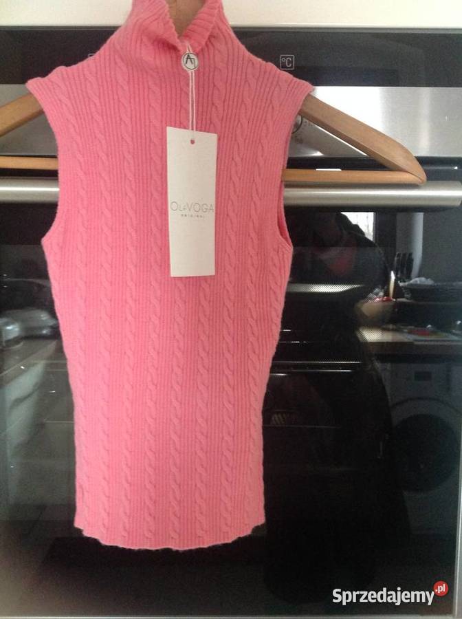 Top Sweterkowy Damski OLA VOGA S Róźowy NOWY
