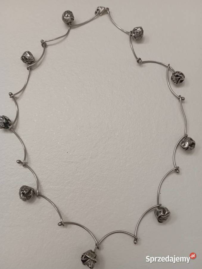 Naszyjnik srebrny kulki Radom