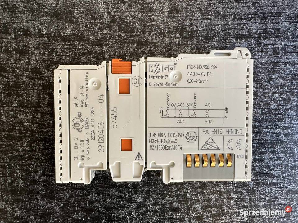 Moduł 4AO 010V 750559 Wago Łódź