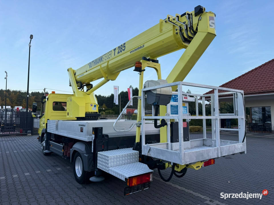 Mercedes Atego Ruthmann T 285 wysokość 285m bok Euro4 Widełki