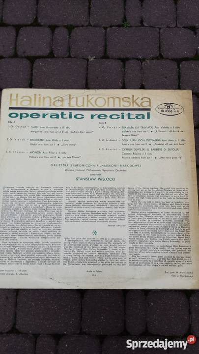 Płyta winylowa Halina ŁukomskaOperatic Recital mazowieckie Warszawa