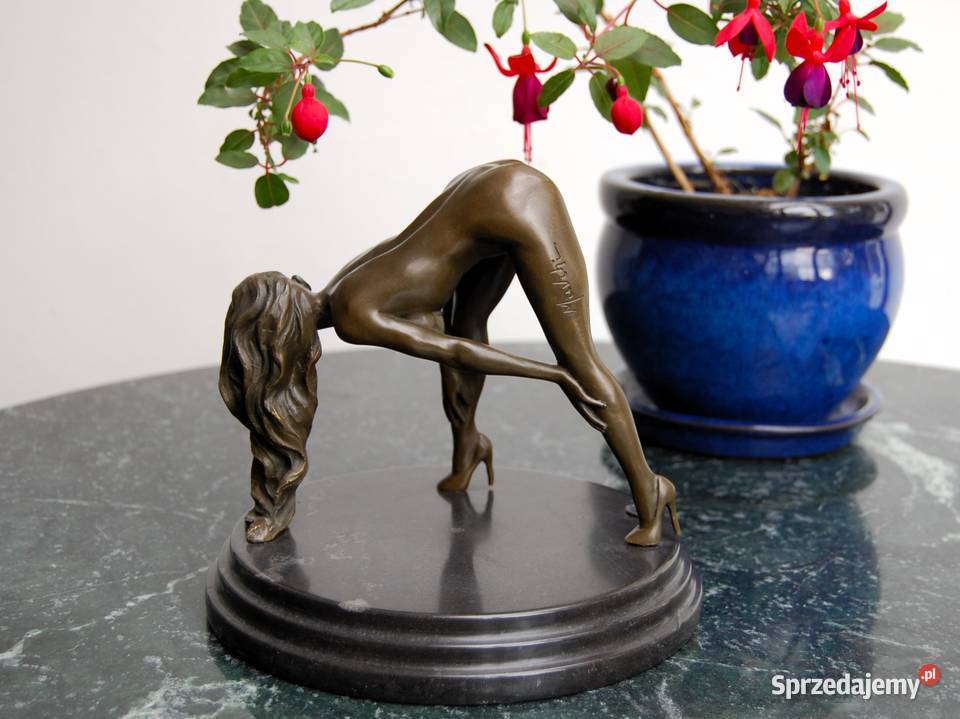 Naga kobieta akt erotyk rzeźba brąz Mavchi sprzedam
