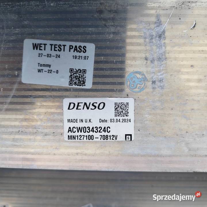 Chłodnica powietrza doładowania acw034324c agco