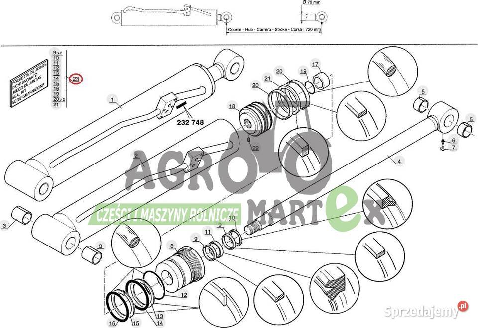 563202 ZESTAW USZCZELEK MANITOU