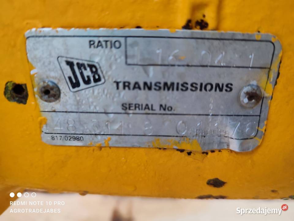 Most napędowy 448 311 8 0 1 1 76 JCB 408ZX Wilkowo sprzedam