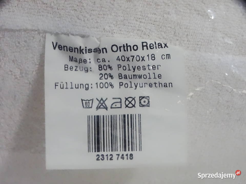 Poduszkapodkładka nóg Ortho VENENKISSEN 40x70x18 sprzedam