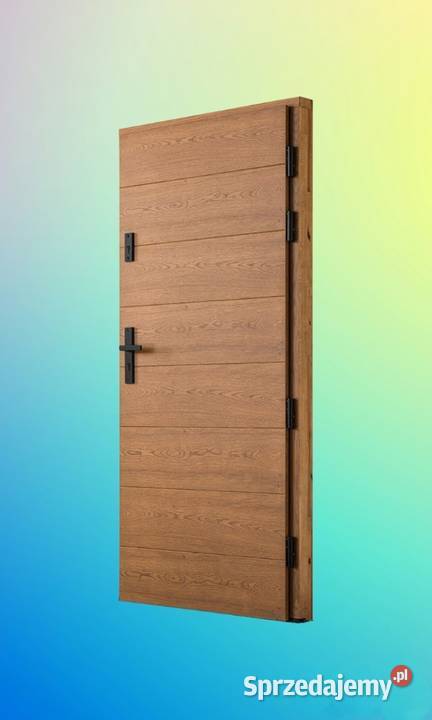++ Drzwi Zewnętrzne Wejściowe Drewniane FREZOWANE ++