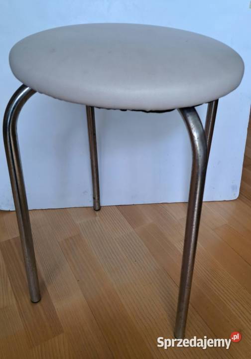 Taboret Stelaż Metalowy Siedzisko Okrągłe 48cm Stołki i taborety Poznań