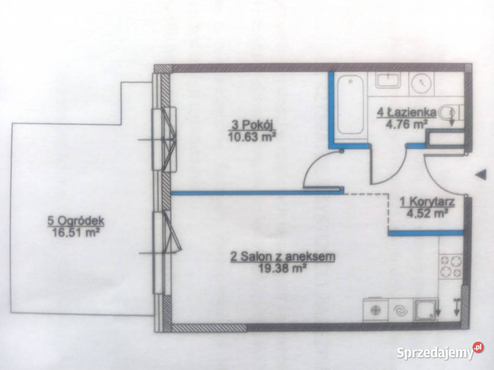 NOWE 2 POKOJOWE MIESZKANIE Z OGRÓDKIEM METRZE 40m2