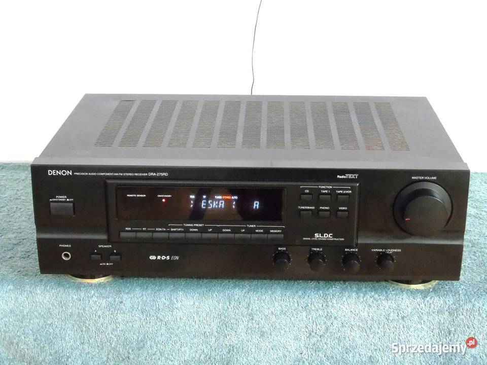 Amplituner Denon DRA275 RD sprawny i ładny Jasło