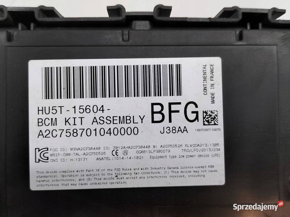 SKRZYNKA BEZPIECZNIKÓW HU5T15604BFG BCM Ford
