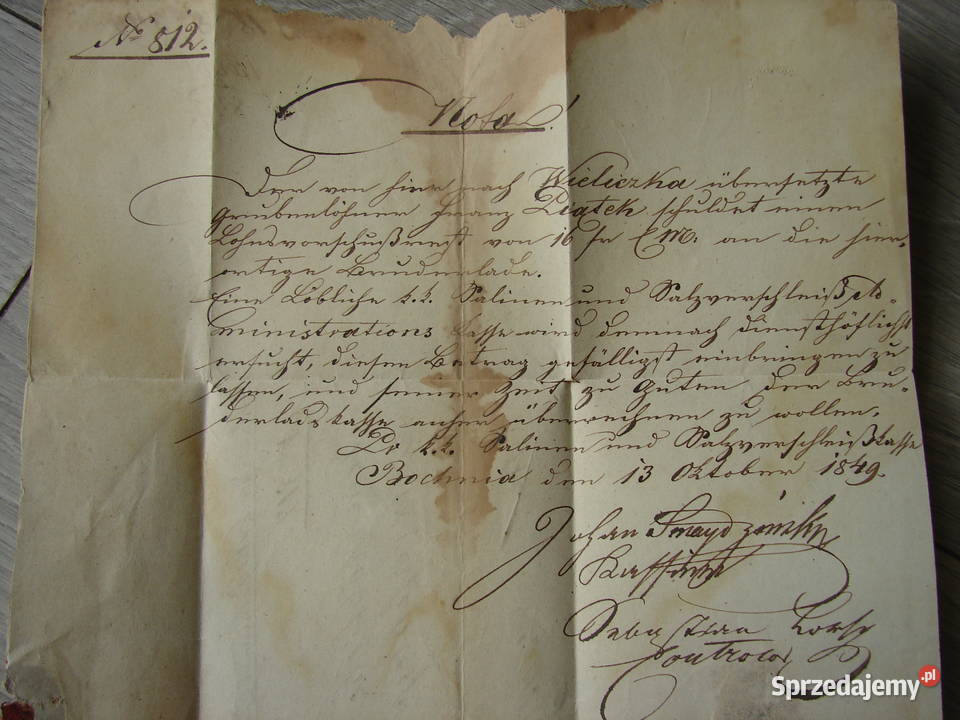Bochnia Wieliczka 1849 kopalnia soli Salin Warszawa sprzedam