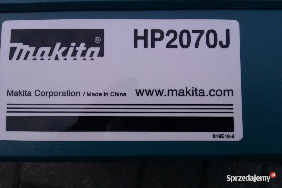Nowa wiertarka udarowa Makita HP2070J o mocy Warszawa