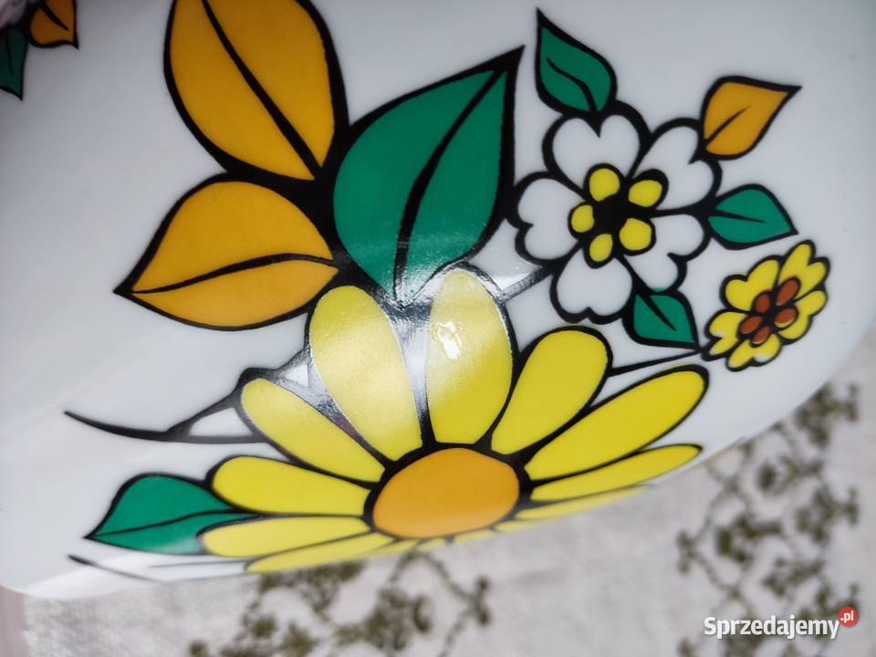 Wazon porcelanowy w kwiaty z Chodzieży Głuchołazy