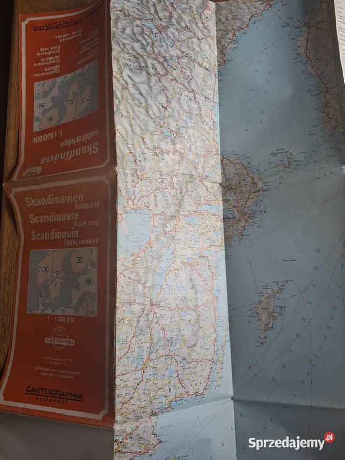 Skandinavia 1 1 800 000 mapa małopolskie