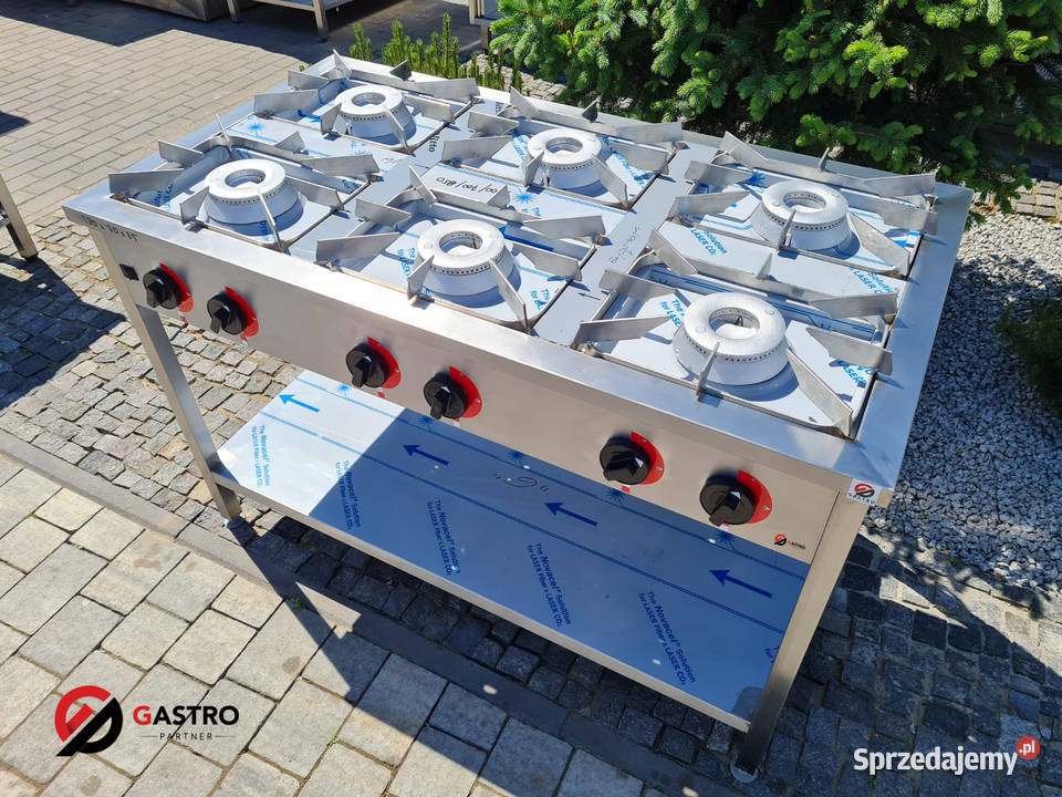 Nowa Kuchnia gazowa 6 palnikowa z gwarancją