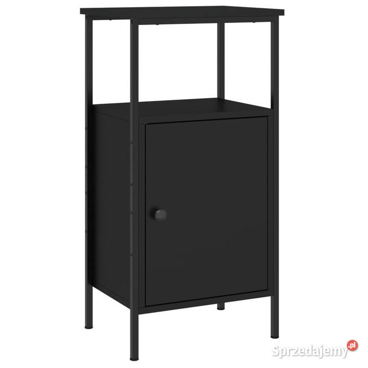 Szafka nocna czarna 41x31x80 materiał mazowieckie