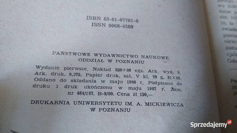 Działalność hitlerowskiego sądu specjalnego w ISBN 8301077018 Gdańsk