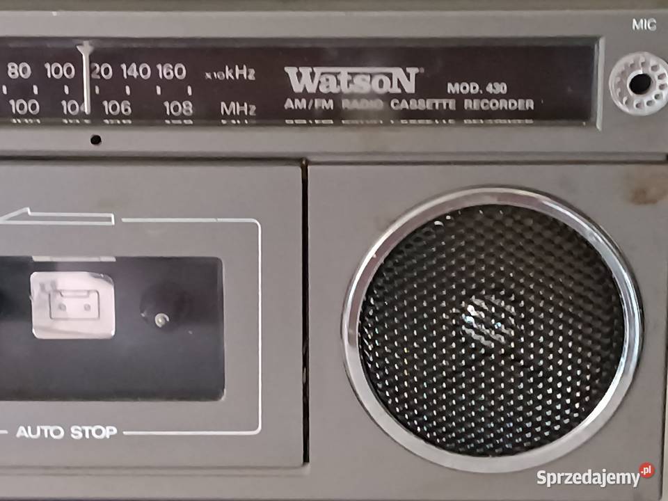 Stary radiomagnetofon WatsoN mod 430 Antyki Rzeszów