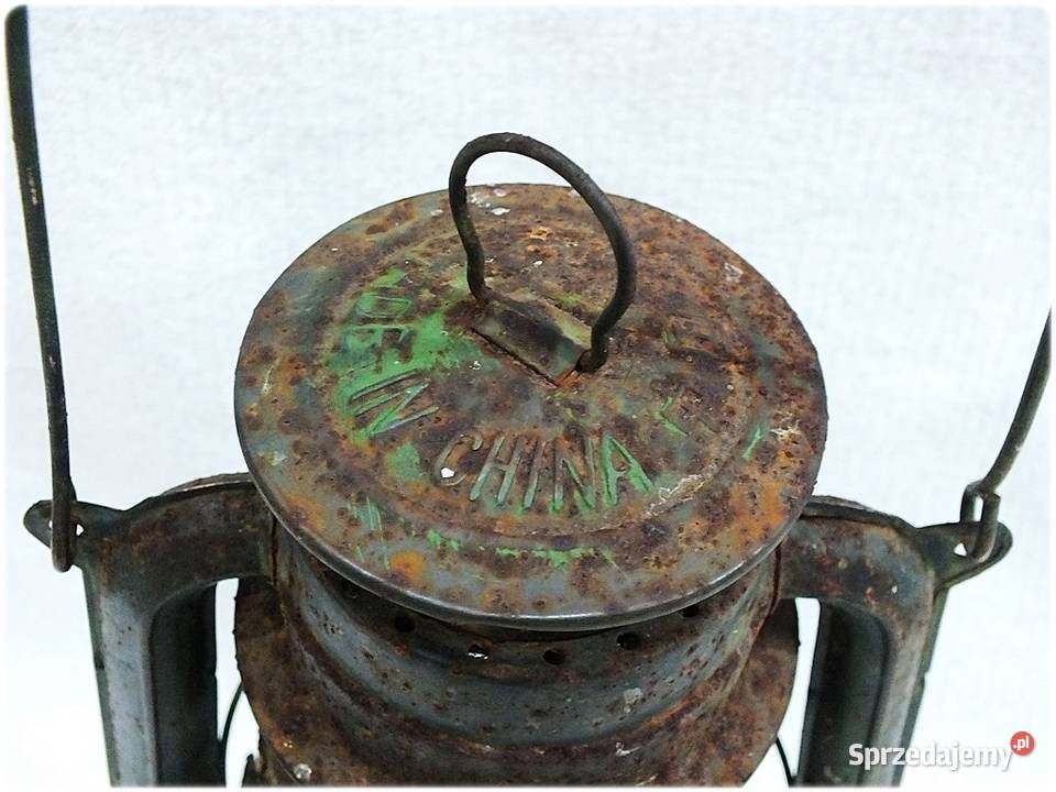 Duża Stara Lampa Naftowa Oświetlenie Retro