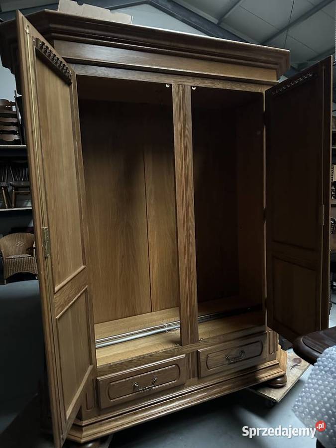Ładna dębowa szafa z szufladami 170 meble wielkopolskie Sławoszewek sprzedam