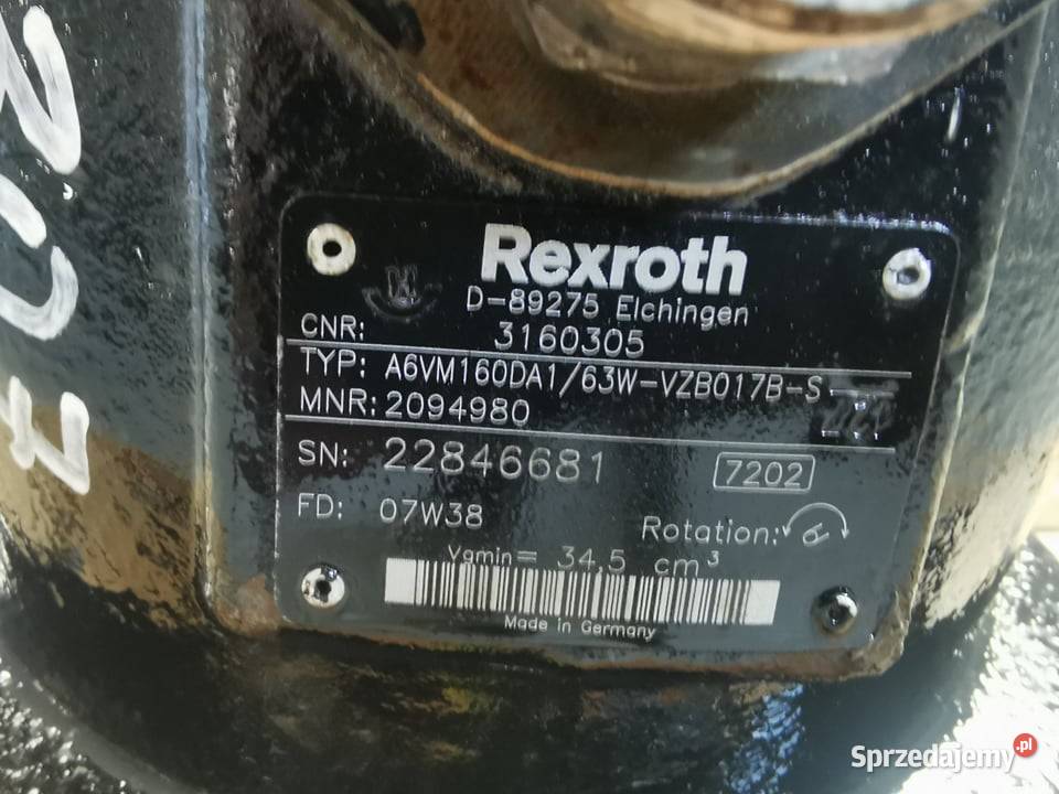 Silnik jazdy JLG 307 Rexroth A6VM160DA1 wielkopolskie sprzedam