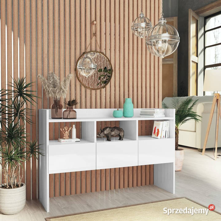 Szafka biała z połyskiem 105x30x70 materiał Warszawa