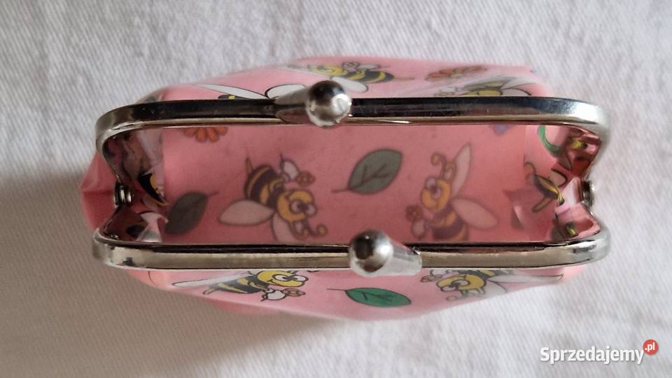 Maleńka plastikowa portmonetka w pszczółki 4 lata+ Pozostałe Warszawa