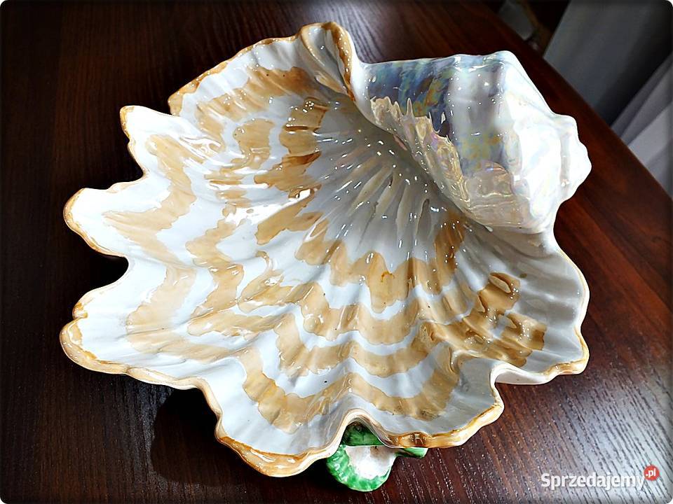 Patera Muszla na owoce porcelana glazurowana Żary
