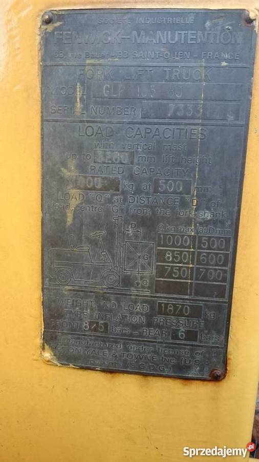 Wózek widłowy Fenwick Manutention pomorskie Skarszewy