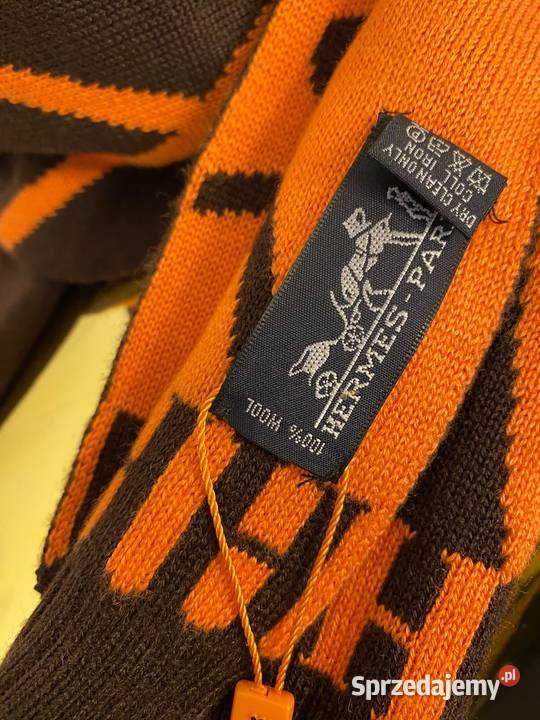 Wełniany komplet czapka i szalik Hermes Pozostałe Kraków