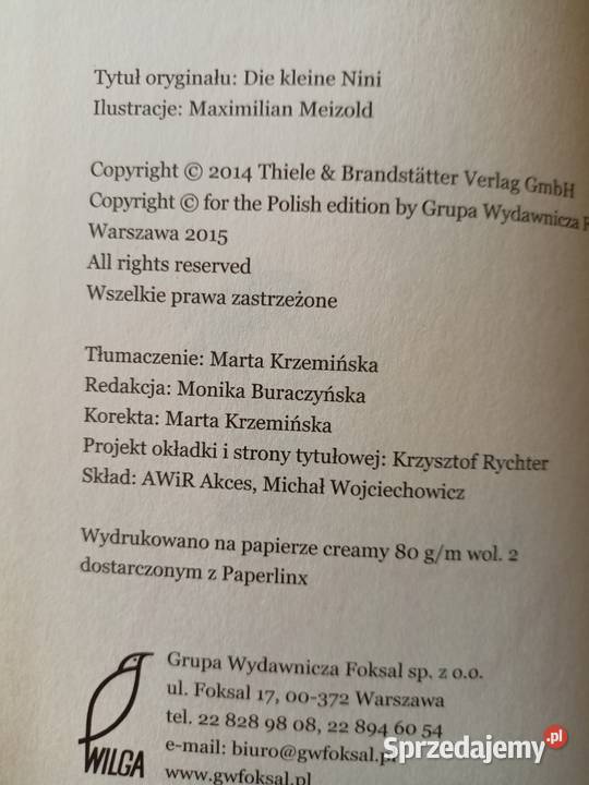 Nina książki prezenty dziecięce Warszawa