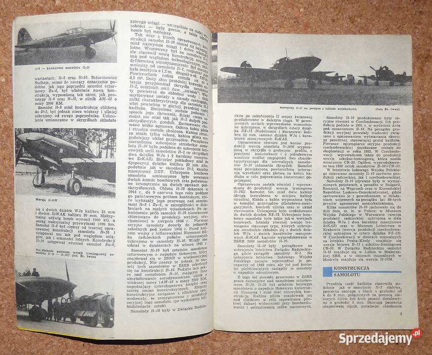 W Królikiewicz Samolot szturmowy Ił10 militaria, broń, wojskowość
