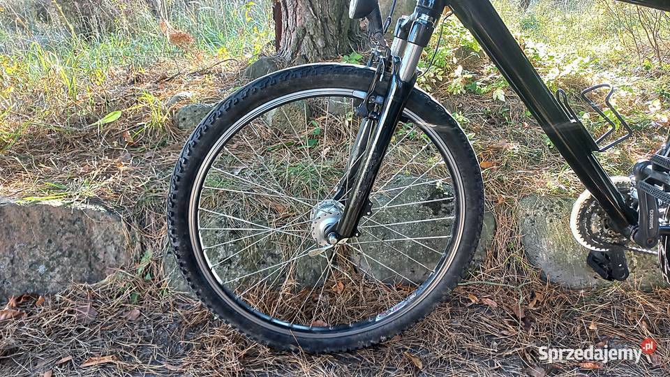 Alu Czarny Rower Miejski Męski 3x8 Alivio Miejskie Wołów