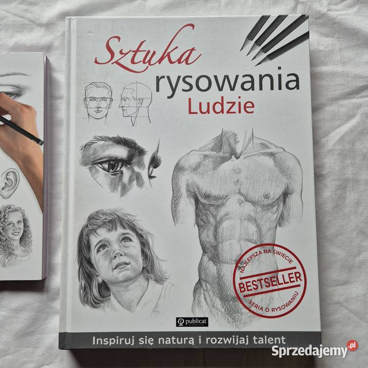 2 książki sztuka rysowania ludzie twarze portret sztuka i architektura Brzesko