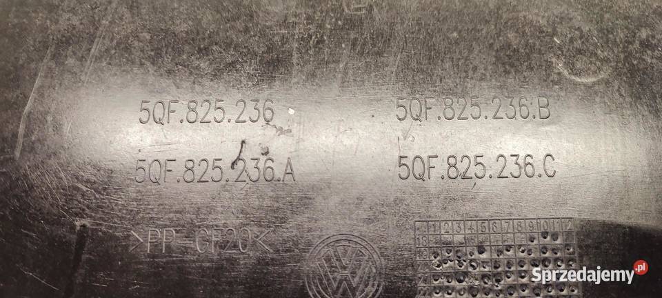 VW TAYRON OSŁONA POD SILNIK 5QF825236A ktl sprzedam