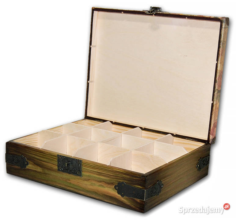 HERBACIARKA drewniana szkatułka ROMANTIC 12 Bydgoszcz sprzedam