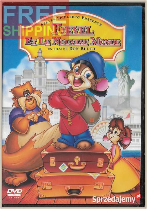 Fievel et le Nouveau Monde 1986 DVD An American małopolskie