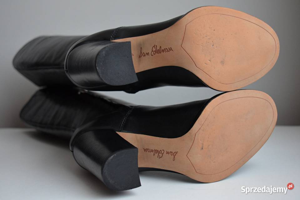 SUPER WYGODNE klasyczne kozaki SAM EDELMAN czarny