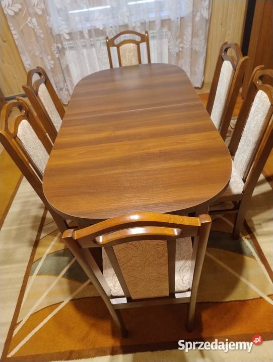 Sprzedam duży stół rozkładany 6 krzeseł