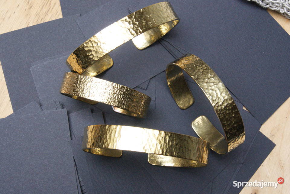 Bransoletka mosiądz rękodzieło artystyczne Łódź