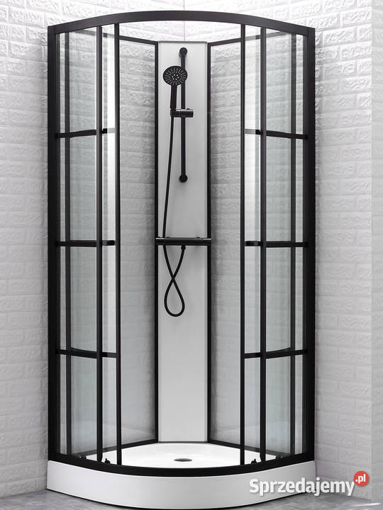 Kabina prysznicowa BLACK LOFT industrial czarna Łódź