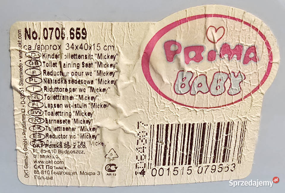 Nocnik nakładka WC markowe DISNEY Prima Baby OKT